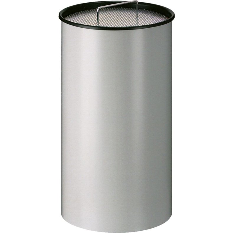 Askeb�ger, V-Part, gr�, pulverlakeret st�l, 50 l, Inderspand i metal