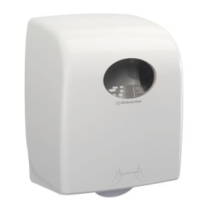 Dispenser, Kimberly-Clark Aquarius, 24,8x29,7x37,4cm, hvid, plast, til h�ndkl�deruller
