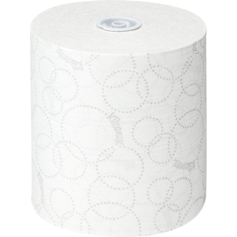 H�ndkl�derulle, Kimberly-Clark Kleenex, 2-lags, 150m x 19,8cm, hvid, blandingsfibre, airflex