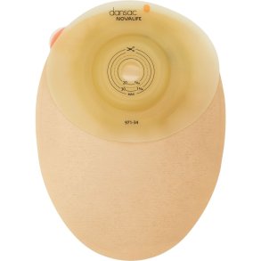 Kolostomipose, NovaLife 1 GX, Midi, 430 ml, beige, 15-34 mm, 1-dels, lukket, opklipbar, med vindue *Denne vare tages ikke retur*