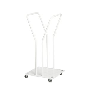 Affaldsstativ, Tina Trolleys, hvid, st�l, 90 l *Denne vare tages ikke retur*