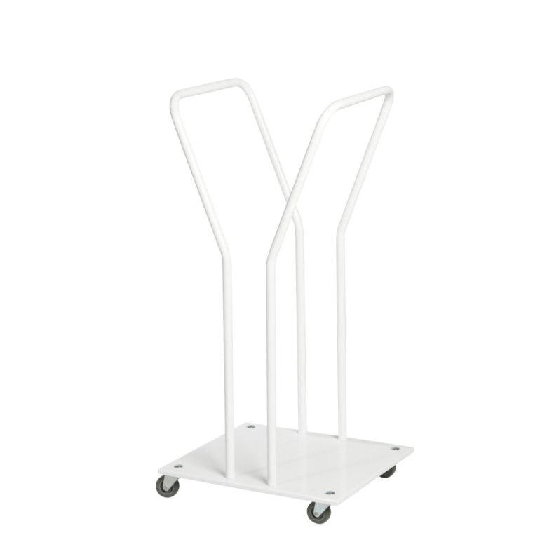 Affaldsstativ, Tina Trolleys, hvid, st�l, 90 l *Denne vare tages ikke retur*