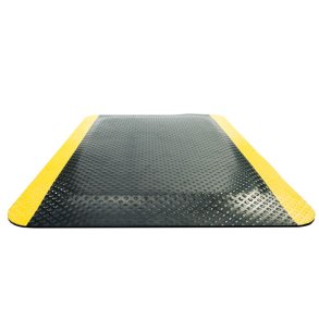 Aflastningsm�tte, Kleen-Komfort Safety, 85x60cm, nero, skumgummi/gummi, med gul sikkerhedsmarkering og kanter *Denne vare tages ikke retur*