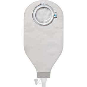 Stomipose, SenSura Mio Click High Output, gr�, 50 mm, 2-dels, t�mbar, vindue, cirkel filter og stort udl�b