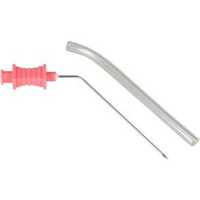 Paracentesen�l, Mediplast, 70mm, �1mm, lyser�d, PP/rustfrit st�l, steril, trefaset spids, pakket enkeltvis, engangs *Denne vare tages ikke retur*