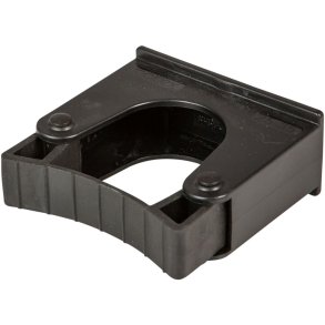 Redskabsholder, Tina Trolleys Toolflex, 80x80x35mm, sort, PP/gummi, til skaft p� 25-35 mm, med to huller *Denne vare tages ikke retur*