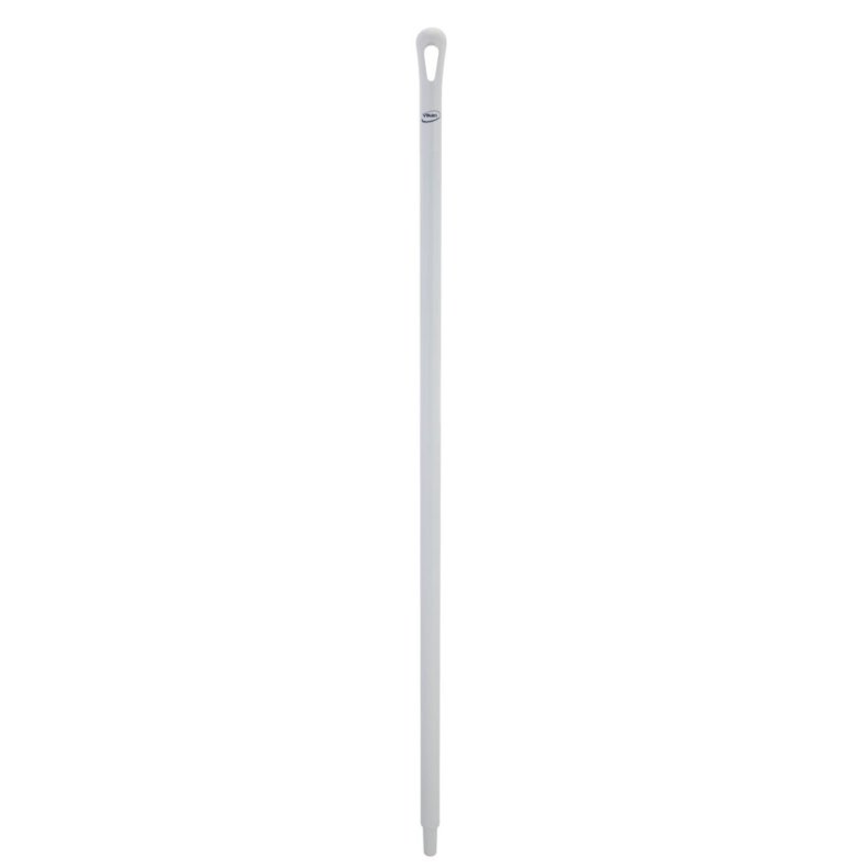 Skaft med gevind, Vikan, 130cm, �34cm, hvid, glas/PP, ultra hygiejnisk