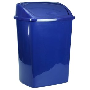 Affaldsspand, V-Part, bl�, plast, 26 l, med sving l�g, forberedt til v�gmontering