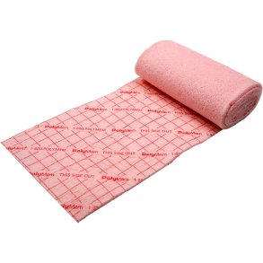 Skumbandage, PolyMem, 61x10cm, standard, p� rulle, u/kl�b, latexfri, steril, engangs *Denne vare tages ikke retur*