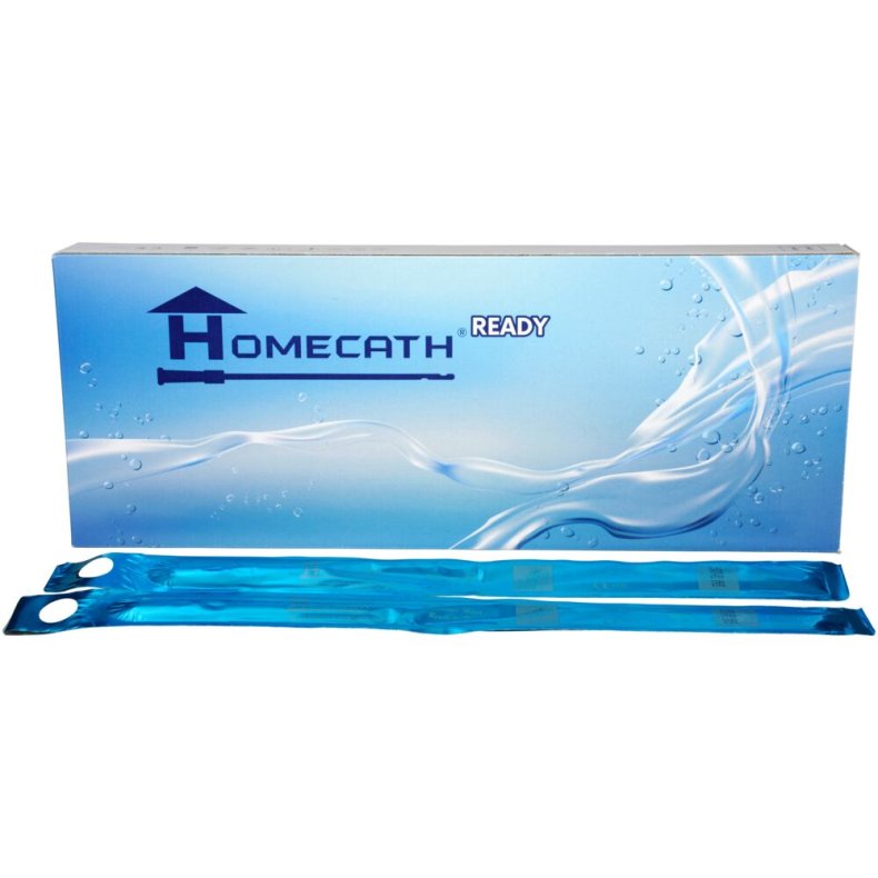 Engangskateter, HomeCath Ready, tiemann, CH 12, 40cm, coated, steril *Denne vare tages ikke retur*