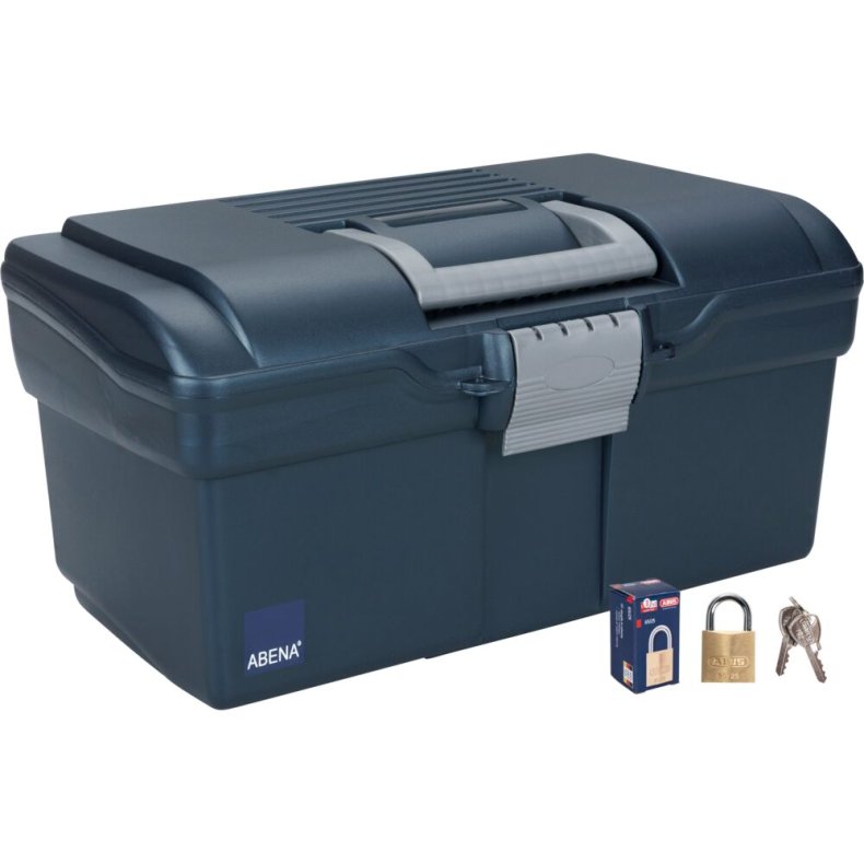 Plastikkasse, ABENA, 15 l, bl�, h�ngel�s medf�lger *Denne vare tages ikke retur*