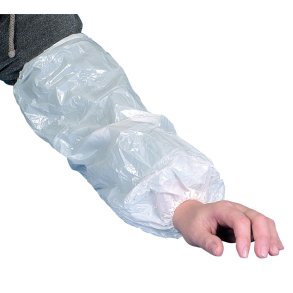 �rmemanchet, ABENA, 40x20cm, 20 micron, hvid, LDPE, usteril, engangs