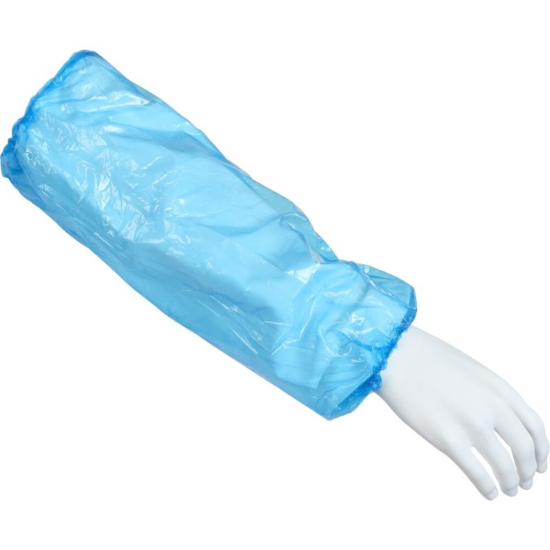 �rmemanchet, ABENA, 40x20cm, 30 micron, bl�, LDPE, usteril, engangs