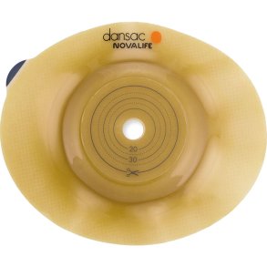 Stomiplade, NovaLife 2 GX+ Convex, beige, 55 mm, 10-42 mm, opklipbar *Denne vare tages ikke retur*
