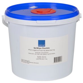 Industriaft�rring, ABENA, 1-lags, 30x16,5cm, �18cm, bl�, papir/polyester, spand m/ engangsklud
