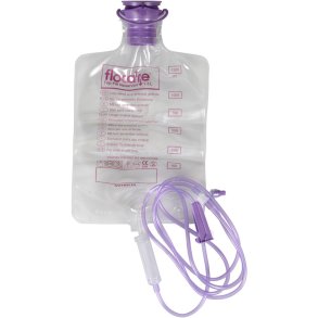 Container med ern�ringss�t, Flocare Top Fill Reservoir, 1,3 l, Set Gravity, ENFit, steril *Denne vare tages ikke retur*
