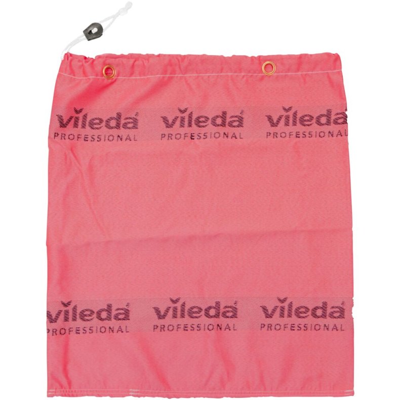 Vaskepose, Vileda, 63x58cm, r�d, PES, med �skner *Denne vare tages ikke retur*
