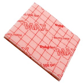Skumbandage, PolyMem Max, 7,6x7,6cm, u/kl�b, latexfri, steril, engangs *Denne vare tages ikke retur*