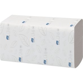 H�ndkl�deark, Tork H2 Advanced, 2-lags, Z-fold, 25,5x21,2cm, 8,5 cm, hvid, blandingsfibre