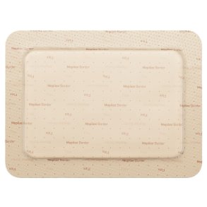 Skumbandage, Mepilex Border Flex, 20x15cm, m/silikonekontaktlag og silikonekl�b, latexfri, steril, engangs *Denne vare tages ikke retur*