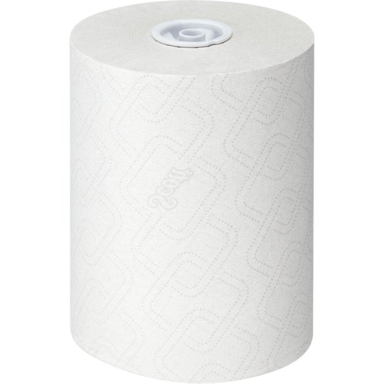 H�ndkl�derulle, Kimberly-Clark Scott, 1-lags, 190m x 19,8cm, hvid, blandingsfibre, airflex