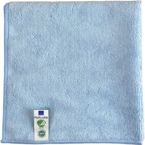 Reng�ringsklud, ABENA Puri-Line Basic, 40x40cm, bl�, mikrofiber, 80% genanvendt