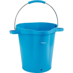 Spand til f�devarer, Vikan, 38x47x47cm, 20 l, bl�, PP/rustfrit st�l, med h�ldetud *Denne vare tages ikke retur*