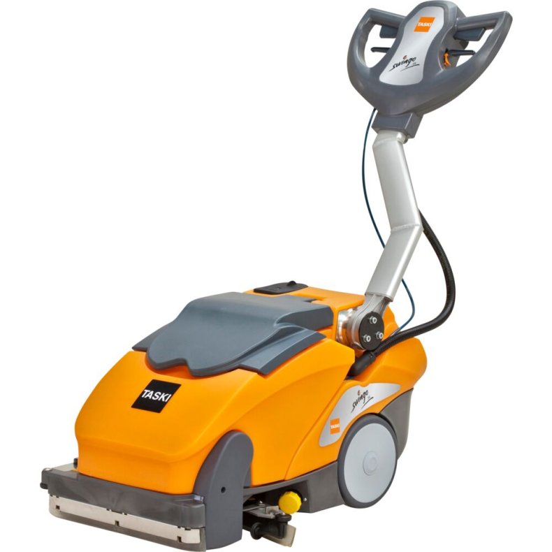 Gulvvasker, Diversey TASKI, Swingo 350B BMS, gel, orange, 2-rums, walk-behind, komplet, 10/10 l, 380 mm *Denne vare tages ikke retur*