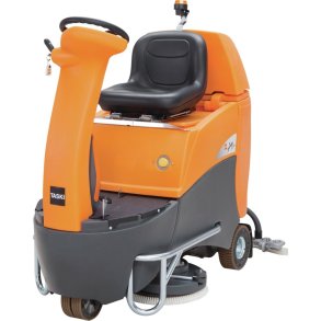 Gulvvasker, Diversey TASKI, Combimat Swingo 2500, gel, orange, 2-rums, ride-on, 95/95 l, 700 mm *Denne vare tages ikke retur*