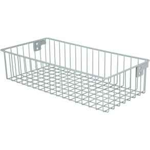 Tr�dkurv, Tina Trolleys, Exclusive, 525x250x125mm, gr�, pulverlakeret st�l, stor, med 2 beslag *Denne vare tages ikke retur*