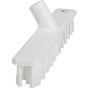 Gulvskrubbe, Vikan, 5x40x7,5cm, hvid, glas/polyester/PP, 40 cm, stiv, UST