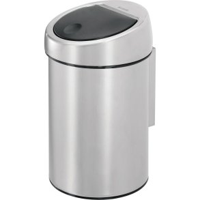 Hygiejnebeholder, Brabantia Touch bin, st�l mat, rustfrit st�l, 3 l, plast inderspand, soft close, fingeraftryksfri og forberedt til v�gmontering inkl. materiale til montering *Denne vare tages ikke retur*