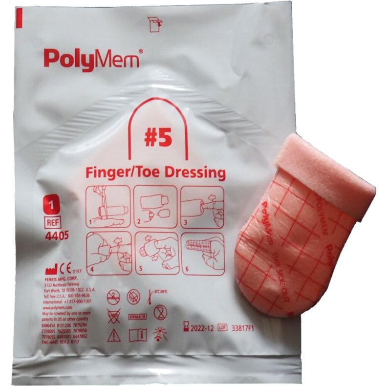 Skumbandage, PolyMem, XXL, finger-t� bandage, uden kl�ber, omfang 8,8cm-9,8cm, steril, engangs *Denne vare tages ikke retur*