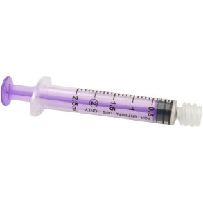 Ern�ringsspr�jte, NutriCair, 2,5 ml, ENFit, steril, hun, centrisk *Denne vare tages ikke retur*
