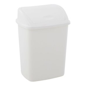 Affaldsspand, V-Part, hvid, plast, 4.45 l, med sving l�g, forberedt til v�gmontering *Denne vare tages ikke retur*
