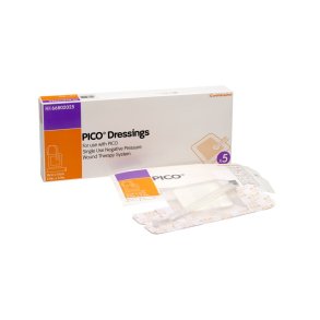 Negativ trykterapi, Pico, 15x15cm, bandagepakke med 5 bandager, steril *Denne vare tages ikke retur*