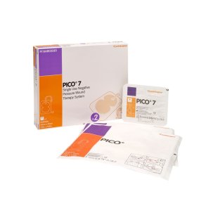 Negativ trykterapi, Pico 7, 20x25cm, multisite stor, kit med 1 pumpe og 2 bandager, steril *Denne vare tages ikke retur*