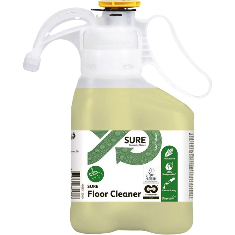 Gulvreng�ring, Diversey SURE Floor Cleaner, 1,4 l, SD, uden farve og parfume