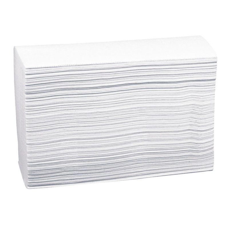 H�ndkl�deark, neutral, 2-lags, Z-fold, 24x23,5cm, 8 cm, hvid, papir/nyfiber