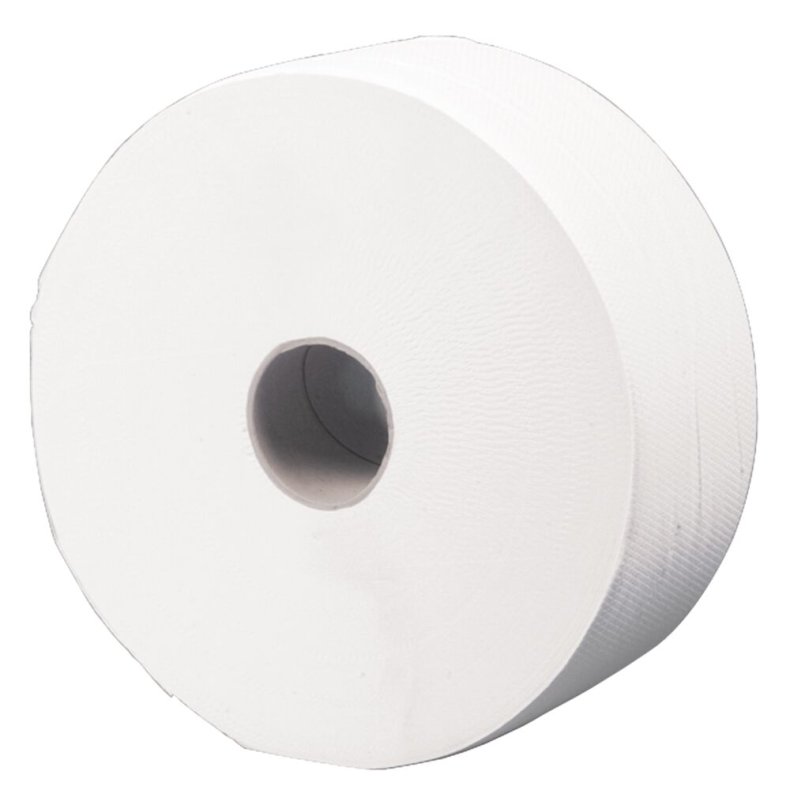 Jumborulle, neutral, 2-lags, Midi, 380m x 9,7cm, �26,5cm, hvid, nyfiber