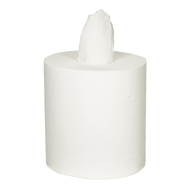 H�ndkl�derulle, neutral, 1-lags, Midi, 320m x 19,6cm, �19cm, hvid, nyfiber, uden hylse