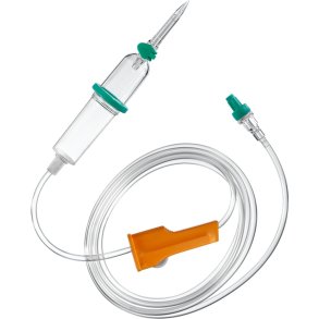 Infusionss�t, Intrafix SafeSet, luftfilter, AirStop, 230 cm slange, steril *Denne vare tages ikke retur*