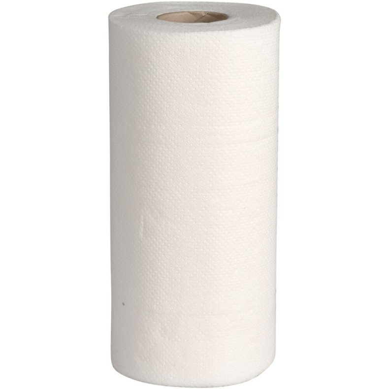 K�kkenrulle, neutral, 2-lags, 17,8m x 22,5cm, �11cm, hvid, nyfiber