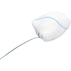 Gazetampon, 20x20mm, med snor og r�ntgentr�d, usteril *Denne vare tages ikke retur*