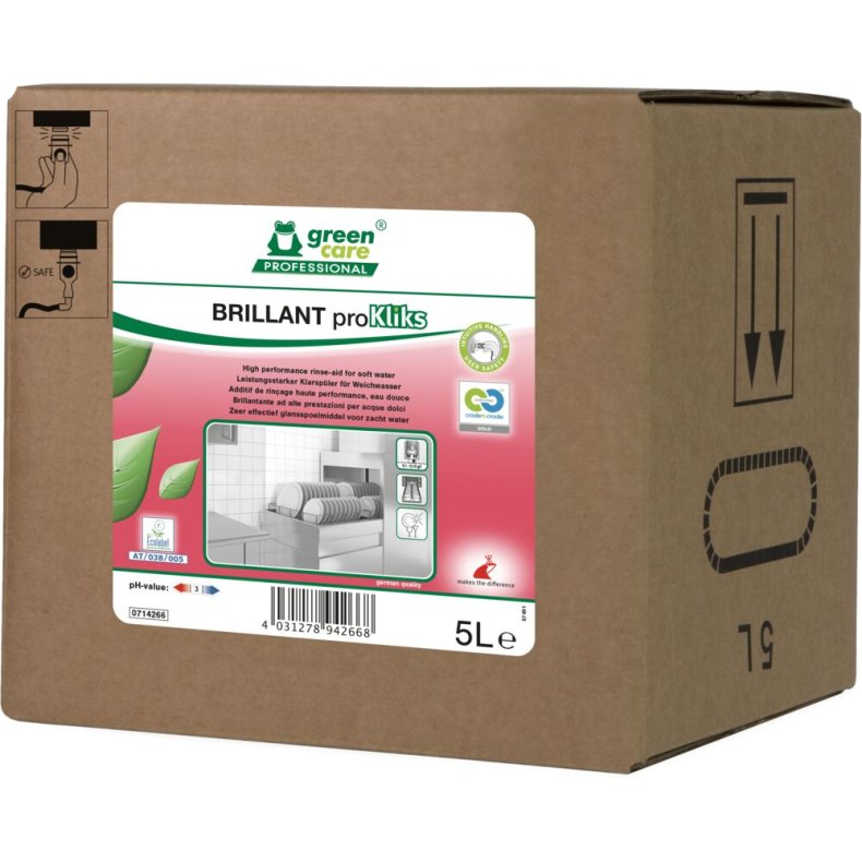Afsp�nding, Green Care Professional Brillant proKliks, 5 l, uden farve og parfume
