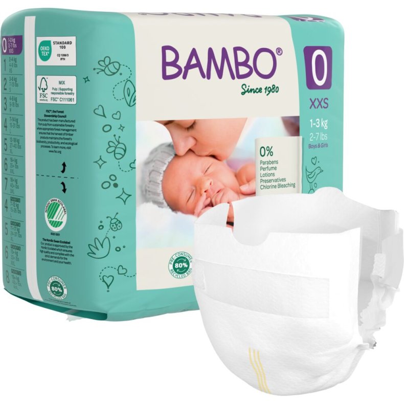 B�rneble, tapeble, milj�m�rket, BAMBO, 0, 1-3 kg