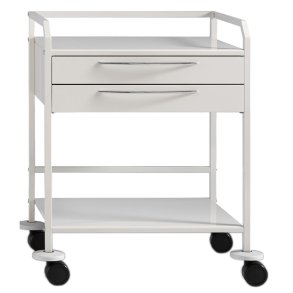 Rullebord, Simpex HYGIEN-O-STAR, 47,5x40x74,5cm, hvid, 40 cm bredt, 2 skuffer *Denne vare tages ikke retur*