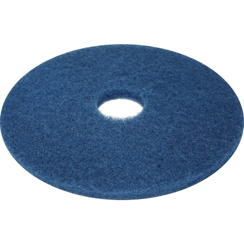 Gulvrondel, 11", �280mm, bl�, genanvendt PET fiber, til almindelig reng�ring og v�dskuring *Denne vare tages ikke retur*