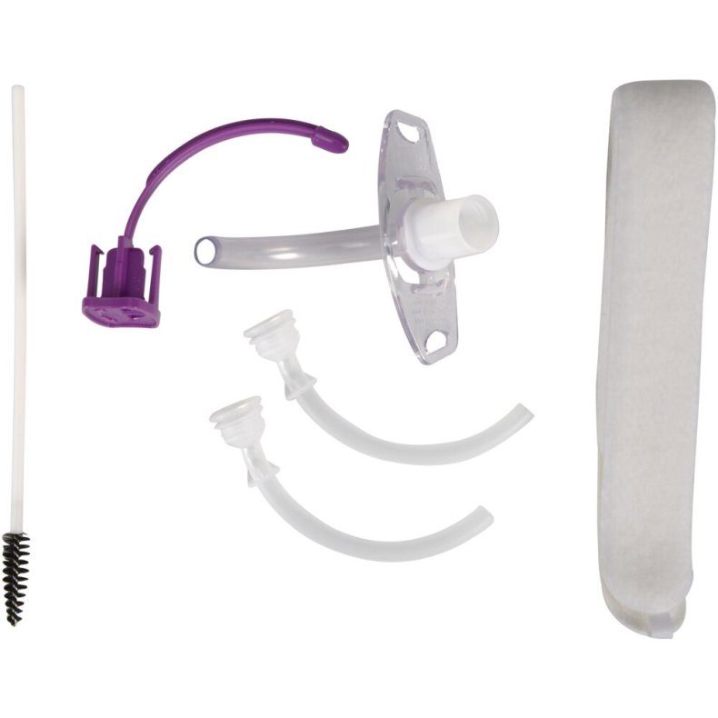 Tracheostomis�t, Blue Line Ultra, transparent, str. 8,0mm, uden cuff, Steril, engangs *Denne vare tages ikke retur*