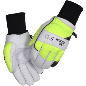 Gedeskindshandske, THOR Winter Dry Rib, 10, hvid, gedeskind, 100% vandt�t
